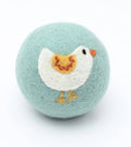 Eco Wool Dryer Balls Fair Trade: White Bird (Blue Ball)