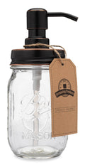 Classic Farmhouse Mason Jar Soap & Lotion Dispenser: Oil Rubbed Bronze