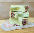Salted Matcha Goat Milk Salt Bar - Handcrafted by Basilwood Farm