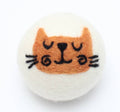 Eco Wool Dryer Balls Fair Trade: Orange Cat